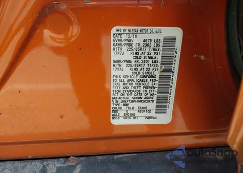 2017 Nissan Rogue Sv from USA, damaged, VIN JN8AT2MV4HW262078